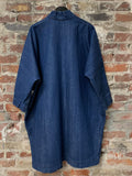 INDIGO BLUE DENIM KIMONO JACKET, ABLESIA - Kapade Shop