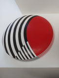 SONIA, RED/BLACK/WHITE, WALL SCULPTURE, HALF FACE