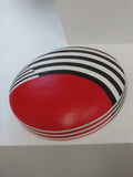 SONIA, RED/BLACK/WHITE, WALL SCULPTURE, HALF FACE