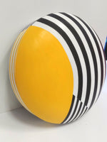 YELLOW/BLACK/WHITE, WALL SCULPTURE, HALF FACE - SONIA