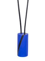 BLUE AND BLACK, ART, ROUND NECKLACE, DESIGNS BY SONIA - Kapade Shop
