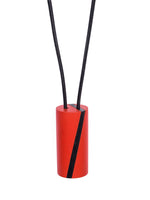 RED AND BLACK, ART,  ROUND NECKLACE, DESIGNS BY SONIA - Kapade Shop
