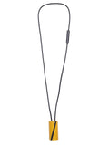 MUSTARD AND BLACK, ART, ROUND NECKLACE, DESIGNS BY SONIA - Kapade Shop
