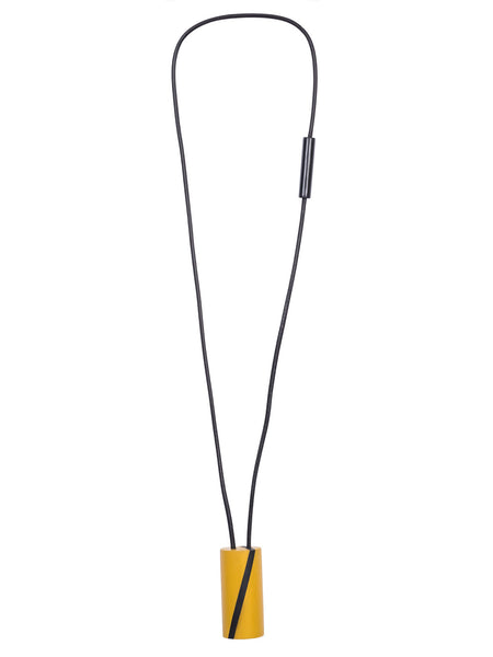 MUSTARD AND BLACK, ART, ROUND NECKLACE, DESIGNS BY SONIA - Kapade Shop