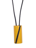 MUSTARD AND BLACK, ART, ROUND NECKLACE, DESIGNS BY SONIA - Kapade Shop