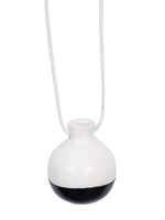 WHITE AND  BLACK WATER POT NECKLACE, DESIGNS BY SONIA - Kapade Shop