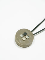 GREY, BLACK AND WHITE, DISTRESSED ART, NECKLACE, DESIGNS BY SONIA - Kapade Shop