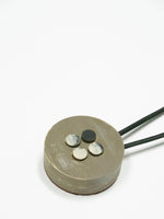 GREY, BLACK AND WHITE, DISTRESSED ART, NECKLACE, DESIGNS BY SONIA - Kapade Shop