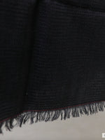 HANDWOVEN WAFFLE TOWEL - BLACK - Kapade Shop